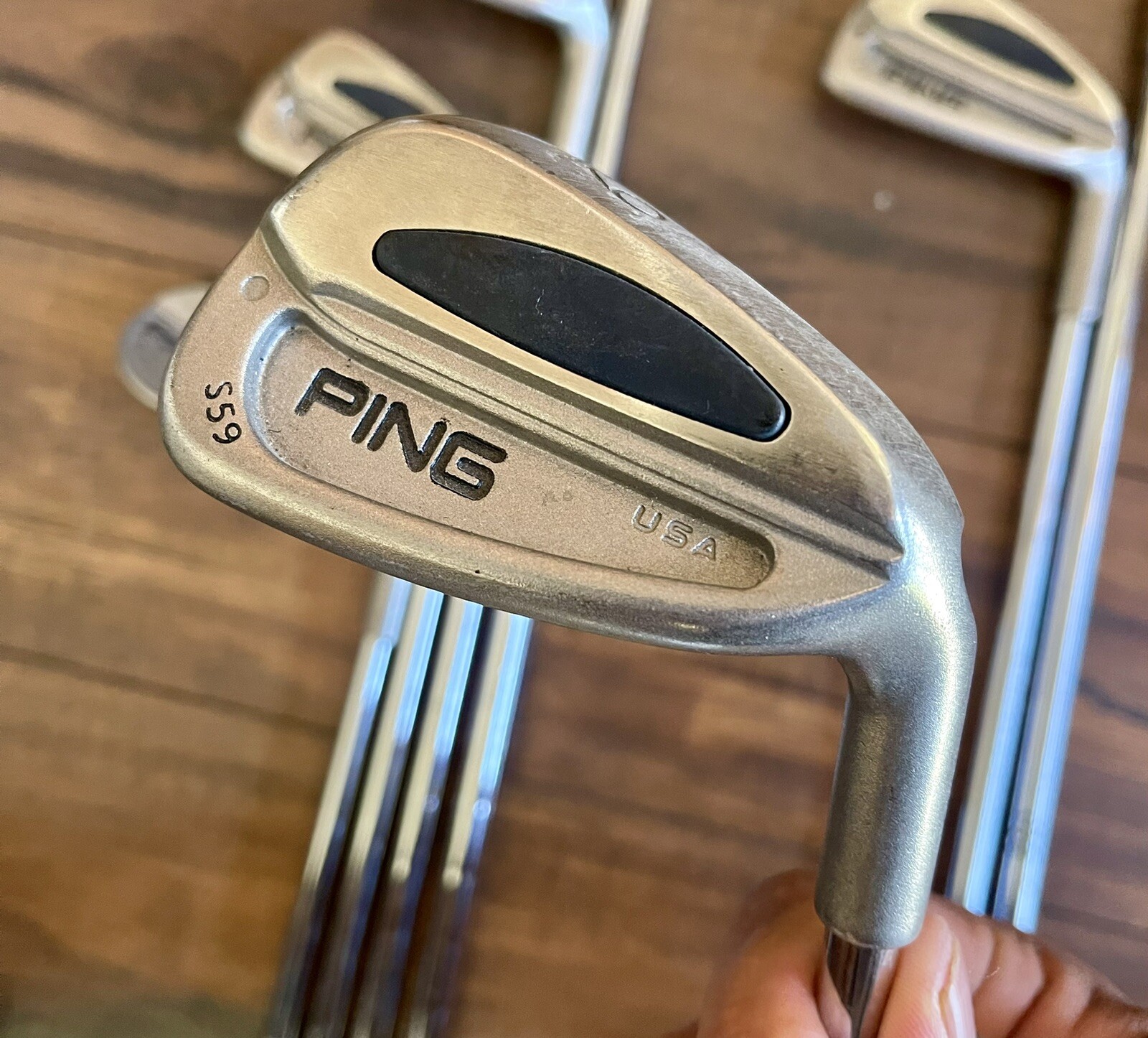 PING S59 Black Dot Iron Set RH Steel Shaft R Flex eBay