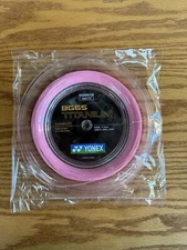 Yonex BG65 Ti Badminton String - 656ft 200m Reel. 0.70mm. Pink. Titanium. New