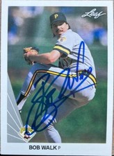 Bob Walk Autographed 1990 Leaf #64