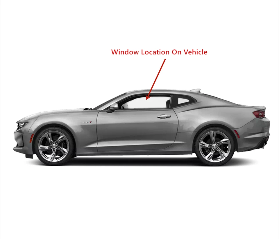 Fits 16-24 Chevrolet Camaro 2 Dr Coupe Driver Left Side Door Window Door Glass Foto 2 de 4