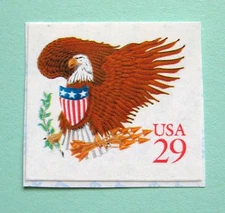 Sc # 2597~ 29 ct Eagle & Shield, Red Denomination Issue ~ Booklet Single