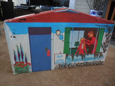 Vintage 1965 BARBIE SKIPPER DELUXE HOUSE Case Mattel - Main Image