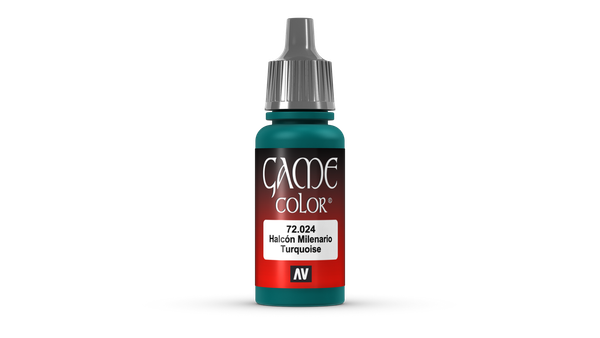 (447,65€/1L) Game Color Acrylfarbe Vallejo 72024 Turquoise 17Ml Miniatur Farbe-image