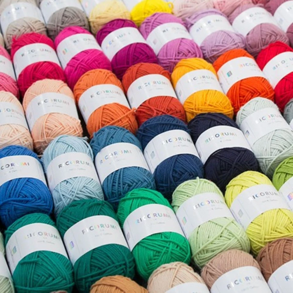 Ricorumi 100% Cotton DK Knitting Crochet Amigurumi Toy Yarn All 80 Colours 25g