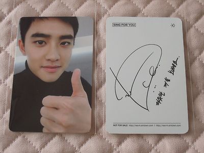 ver. D.O.) EXO Winter Special Album Sing For You Photocard Korean