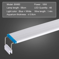 Aquarium LED Light Super Slim Fish Tank Aquatic Plant Grow Lighting Waterproof B