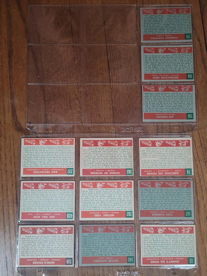 1959 Topps Baseball Cards Lot Ernie Banks Drysdale Stengal eBay