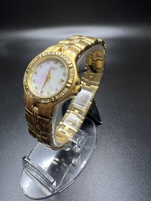 Citizen Elegance Watch Womens Gold Tone Mother of Pearl New  display picture 3