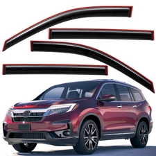 For 2016-2022 Honda Pilot In-Channel Rain Guard Window Visor Sleek Deflector