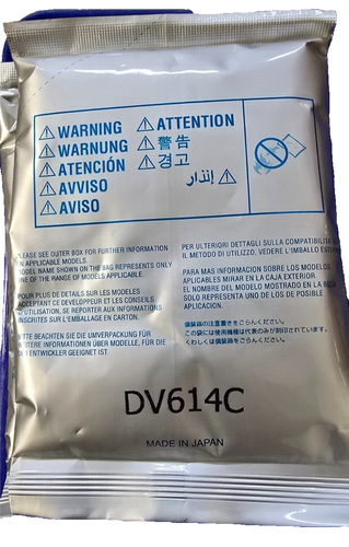 Set Of CMYK Compatible Konica Minolta DV-614 Developer Made in Japan - 第 7/8 張圖片