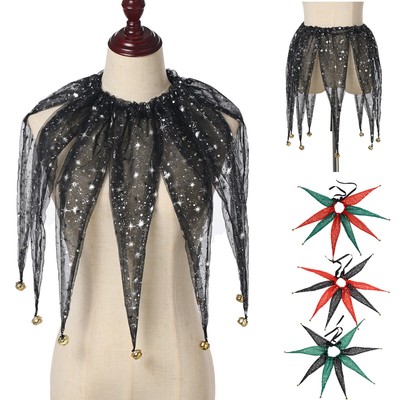 Jingle Bell Clown Collar Enchanted Costume Jester Neck Piece Neck ...