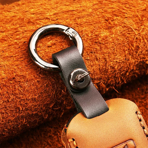 For Honda Civic Accord CR-V Pilot Real Leather Car Remote Key Fob Case Cover Bag - Picture 8 of 10