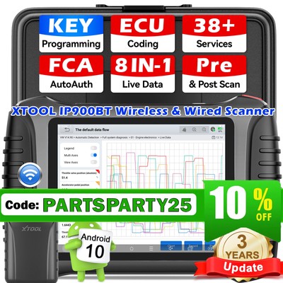 2025 XTOOL IP900BT KFZ OBD2 Diagnosegerät Bidirectional Scanner 38+ Services NEU