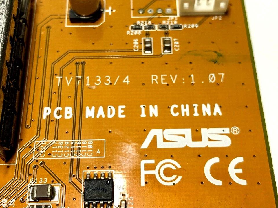 ASUS TV7133/4 TV PCI Card TV-Tuner  REV: 1.07 PN: C1VCA1 for Vintage PC - Image 4 of 4