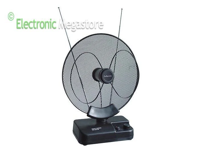 LAFAYETTE ANTENNA TV PORTATILE AMPLIFICATA DIGITALE TERRESTRE CASA CAMPER BARCA 36 DB