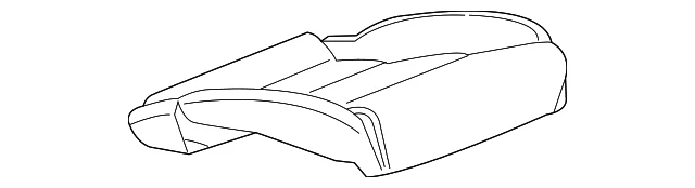 Genuine GM Mojave Passenger Seat Cushion Cover 23468377 Foto 4 de 4