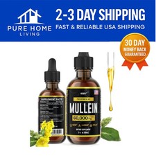 2 oz Mullein Tincture for Effective Respiratory Support - Made in USA
