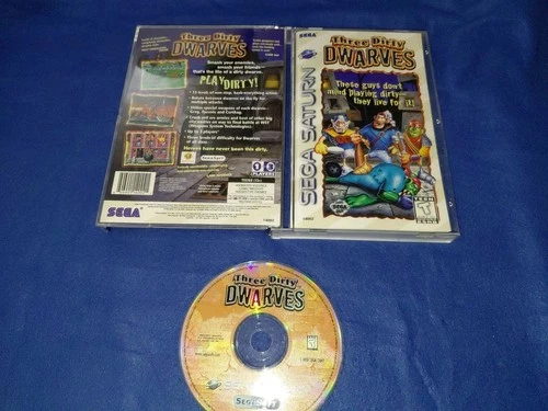 Three Dirty Dwarves Sega Saturn 1996 Complete Authentic