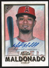 2018 Topps Gallery Autographs #80 - Martin Maldonado - Los Angeles Angels 18-546