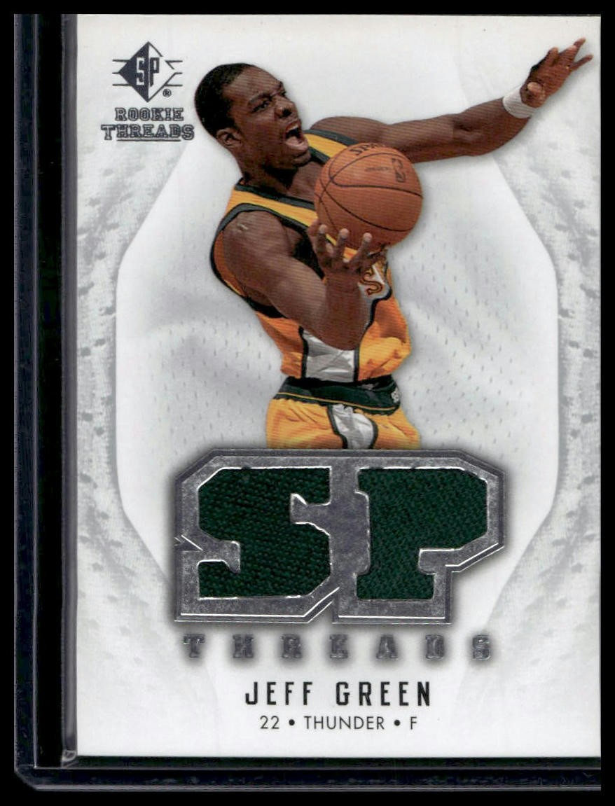 2008-09 SP Rookie Threads Jeff Green SP Threads Patch Memorabilia