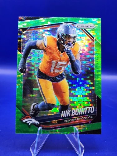 2025 Panini Prizm Football Neon Green Pulsar Nik Bonitto #230