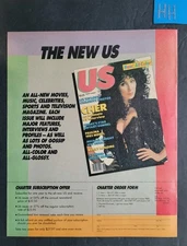 Cher Us Magazine Subscription Promo Print Advertisement 1985