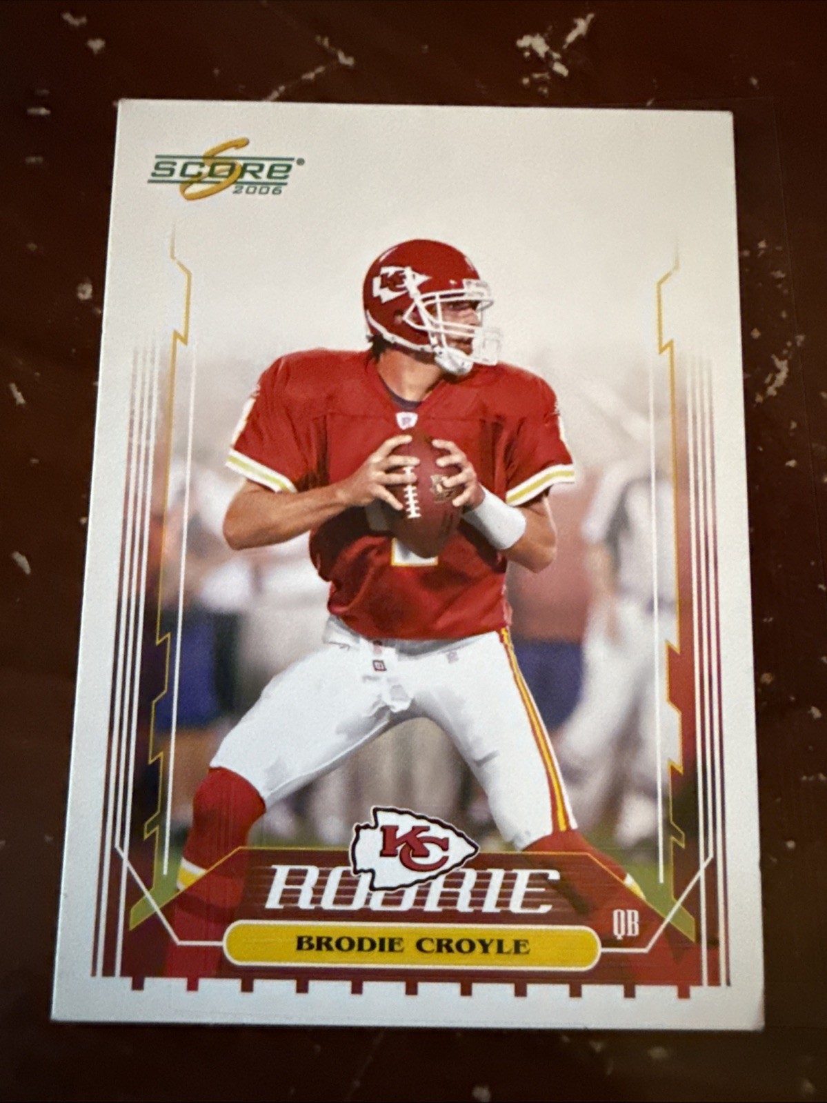 2006 Score - Rookie Brodie Croyle #382 Pro Jersey (RC)