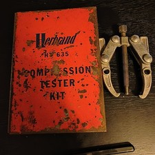 Vintage Herbrand Tools Compression Tester In Case Ht635 2 Jaw Puller 832 Usa