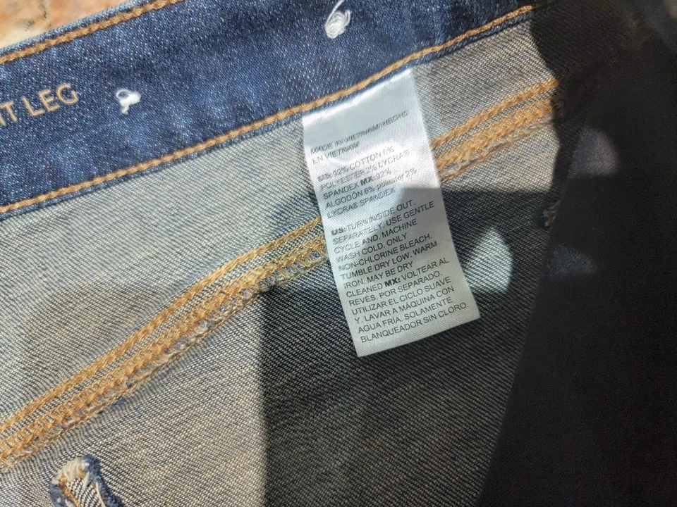 Jeans azul perna reta Chico's So Sliming Girlfriend tamanho Chico's 0,5 R (EUA 6) - Imagem 4 de 4