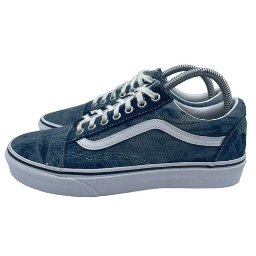 VANS OTW Old Skool Acid Denim Blue Canvas Skate Shoes Mens 7.5 Womens 10