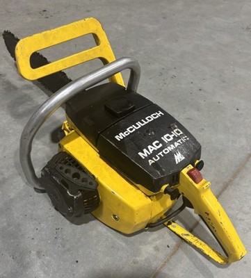 Vintage McCulloch Mac 10-10 Automatic Chainsaw (runs)
