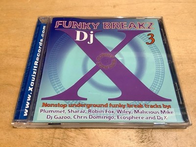 DJ X - Funky Breakz Volume 3 CD (XQUIZIT Records, 2001) OOP Rare