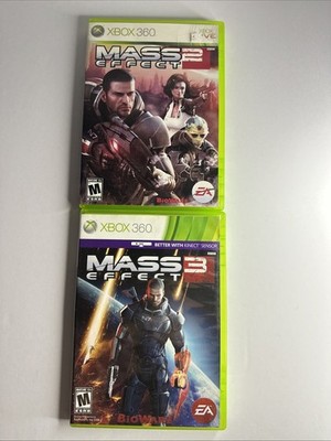 Mass Effect 2 And 3 Xbox 360 Games Game Bundle Set Lot Complete CIB