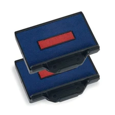 Trodat Swop Pads 6/53/2 Replacement Ink Pads - Red/Blue, 668476