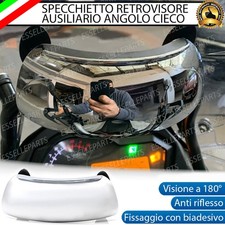 SPECCHIO RETROVISORE MOTO SCOOTER ANGOLO CIECO 180° ADESIVO CAGIVA ELEFANT 750