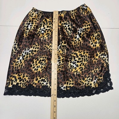 90s Victoria's Secret Silky Satin Leopard Animal Print Vintage