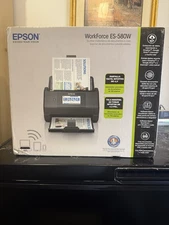 Epson Workforce ES-580W Wireless Color Duplex Desktop Document Scanner - Sealed