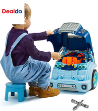 Engine Toy, 60 Pieces, Kids Mechanic Car Repair Set with Removable Parts, Lights