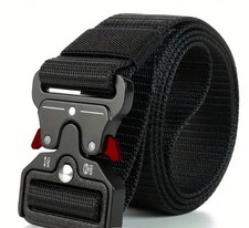 Tactical Belt Elastic Belt Strong Nylon Alloy Quick Release Buckle Black