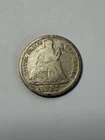 1887-S United States Seated Liberty Dime Coin Silver 10c