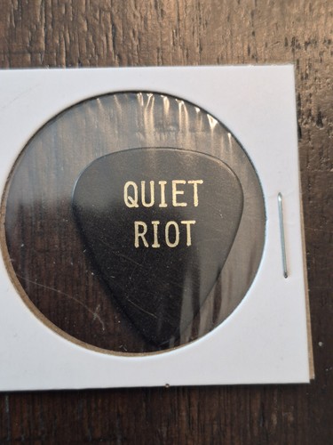Quiet Riot Authentic Guitar Pick, 1980's Tour Biloxi MS Coliseum.