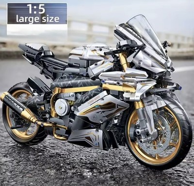 Superbike Motorrad Bausteine 2045 Teile Maßstab 1:5