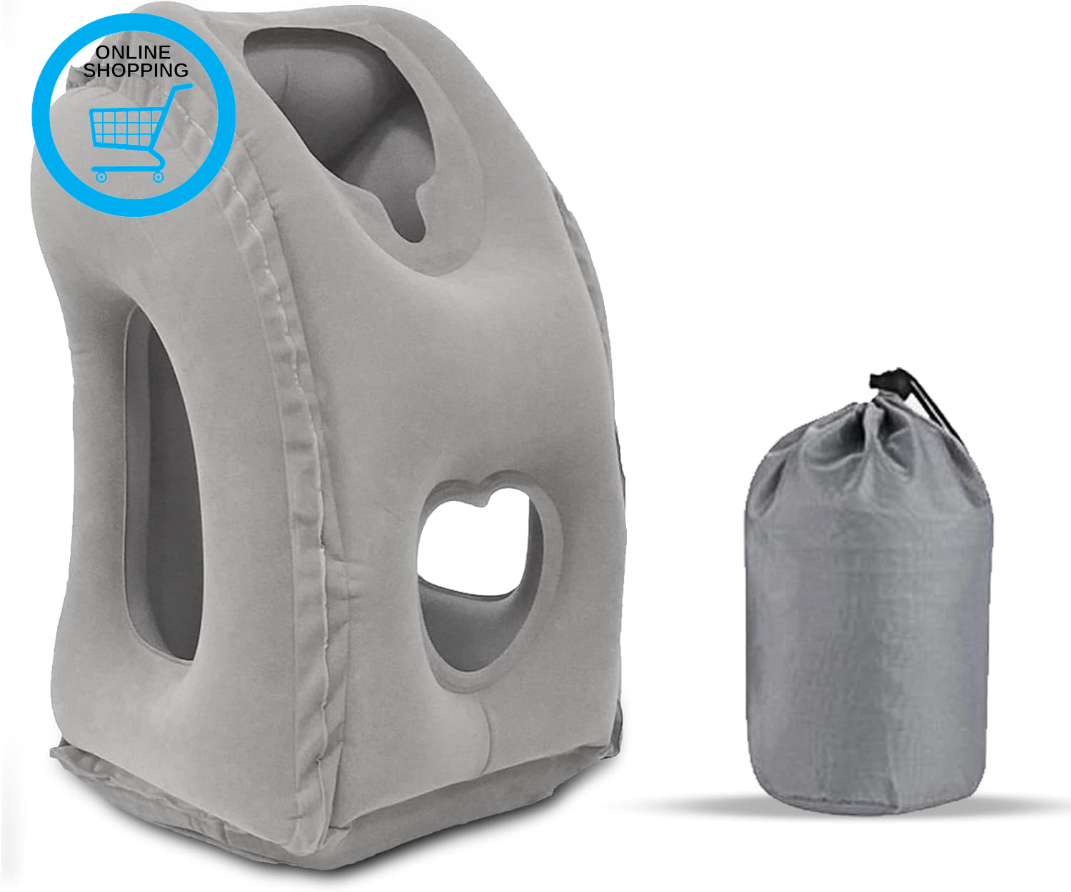 Inflatable Travel Pillow Headrest, Neck & Head Support Pillow, Airplane Neck Air