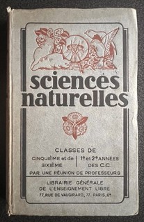 Livre ancien Sciences naturelles Mame 1944