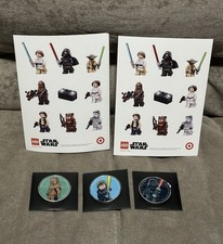 LEGO STAR WARS Collector Coin Set Of 3 & Stickers Target Ltd Ed Smart Play Promo