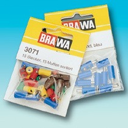 Brawa 3047 All Scale Round Sockets Gray