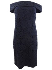 Lauren Ralph Lauren Women's Lace Off-The-Shoulder Dress