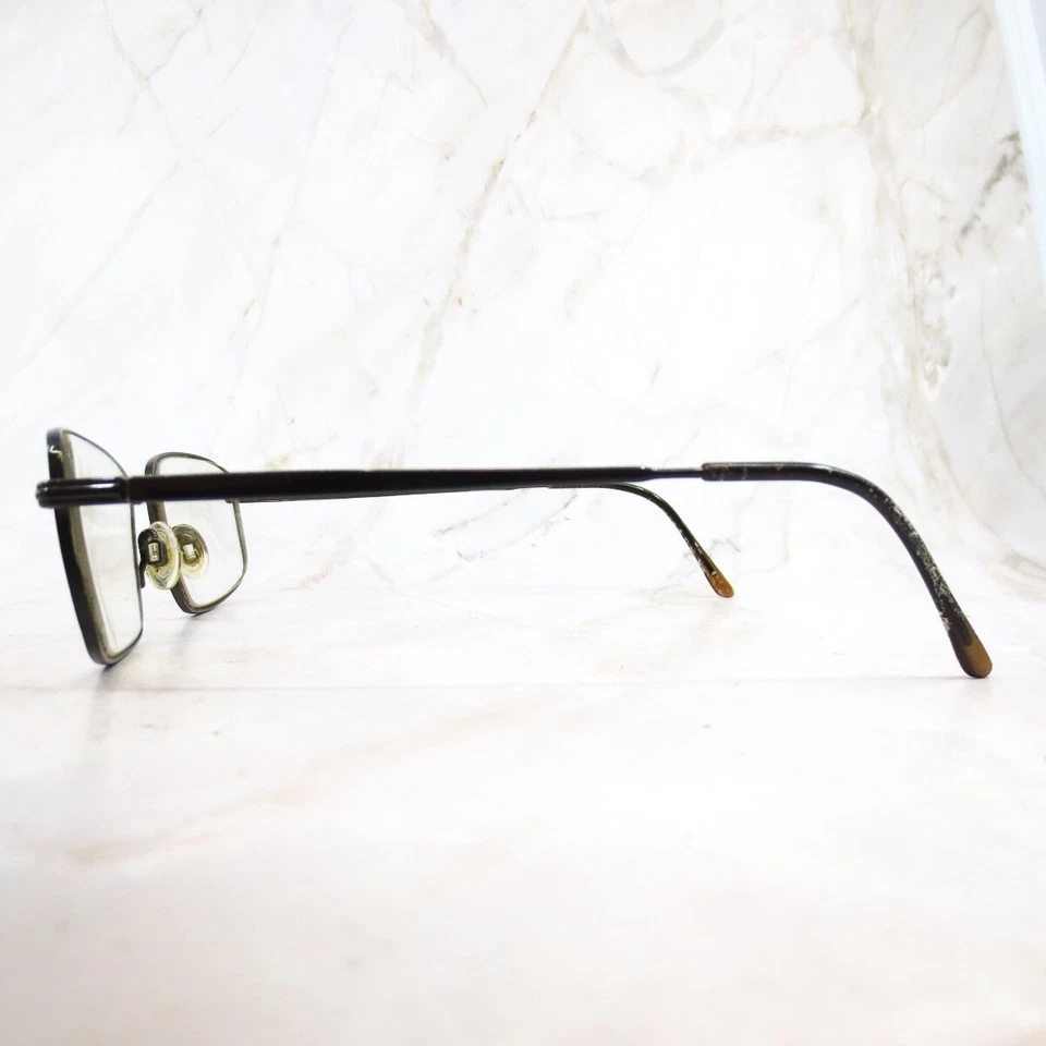 Flexon Eyeglasses Frame Autoflex 66 Men's Black Chrome Square Half Rim 54-18-140 - Image 3 of 4