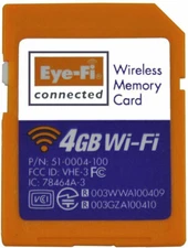 Eye-Fi Connect 4GB Class 6 SDHC SD Flash Memory Card Works as SD Card Only