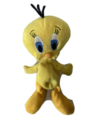 Vintage 1997 WB Studio Store 7'' Tweety Bird Bean Bag Plush